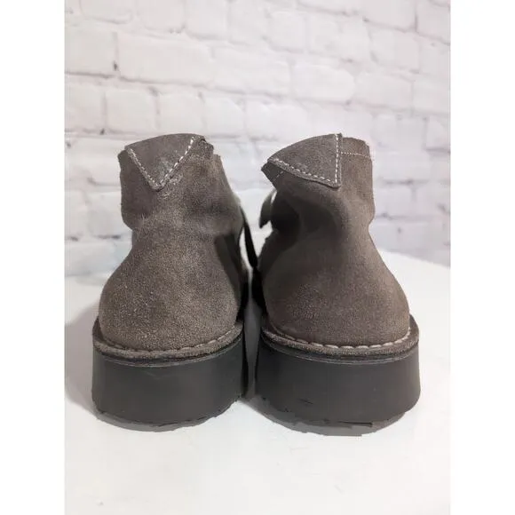 Saks Fifth Avenue Men's Tan Suede Desert Ankle Boots Size 9.5 Rubber Sole EUC