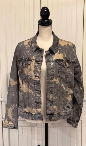 Sally Distressed Denim Jacket ~ Women’s size Large (12-14)