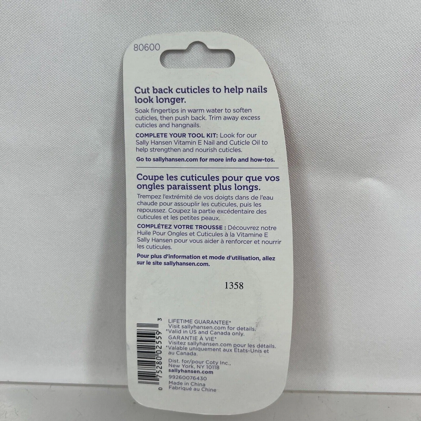 Sally Hansen Travel Cuticle Nipper Stainless Steel Nipper 80600