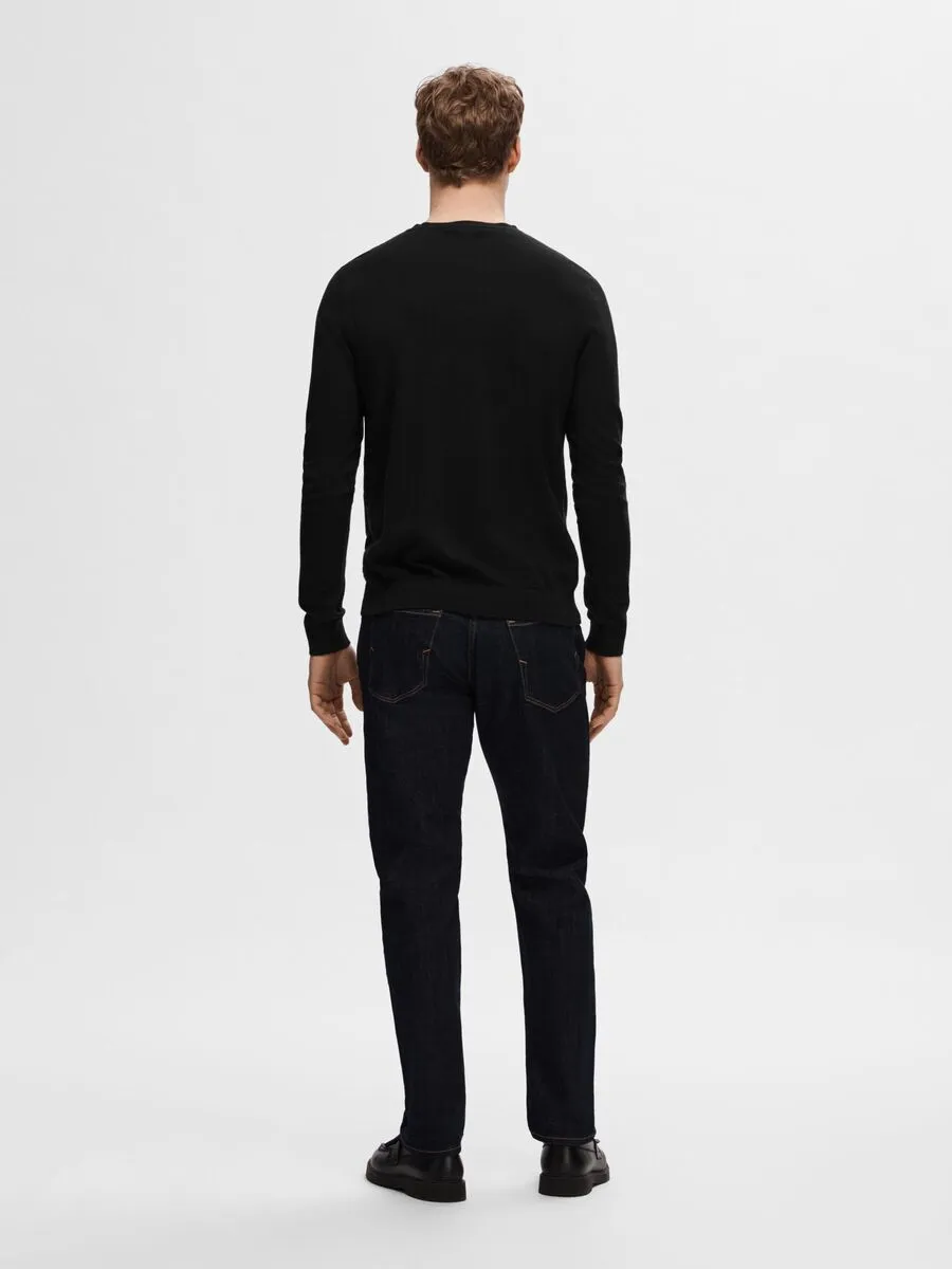 SELECTED | LANGARM STRICKPULLOVER BERG | Black