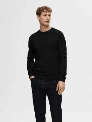 SELECTED | LANGARM STRICKPULLOVER BERG | Black