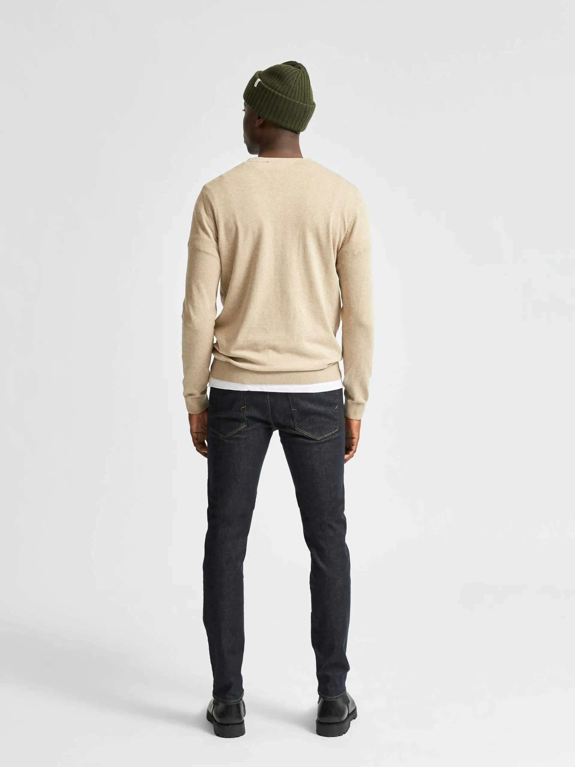 SELECTED | LANGÄRMELIGER PULLOVER | Kelp