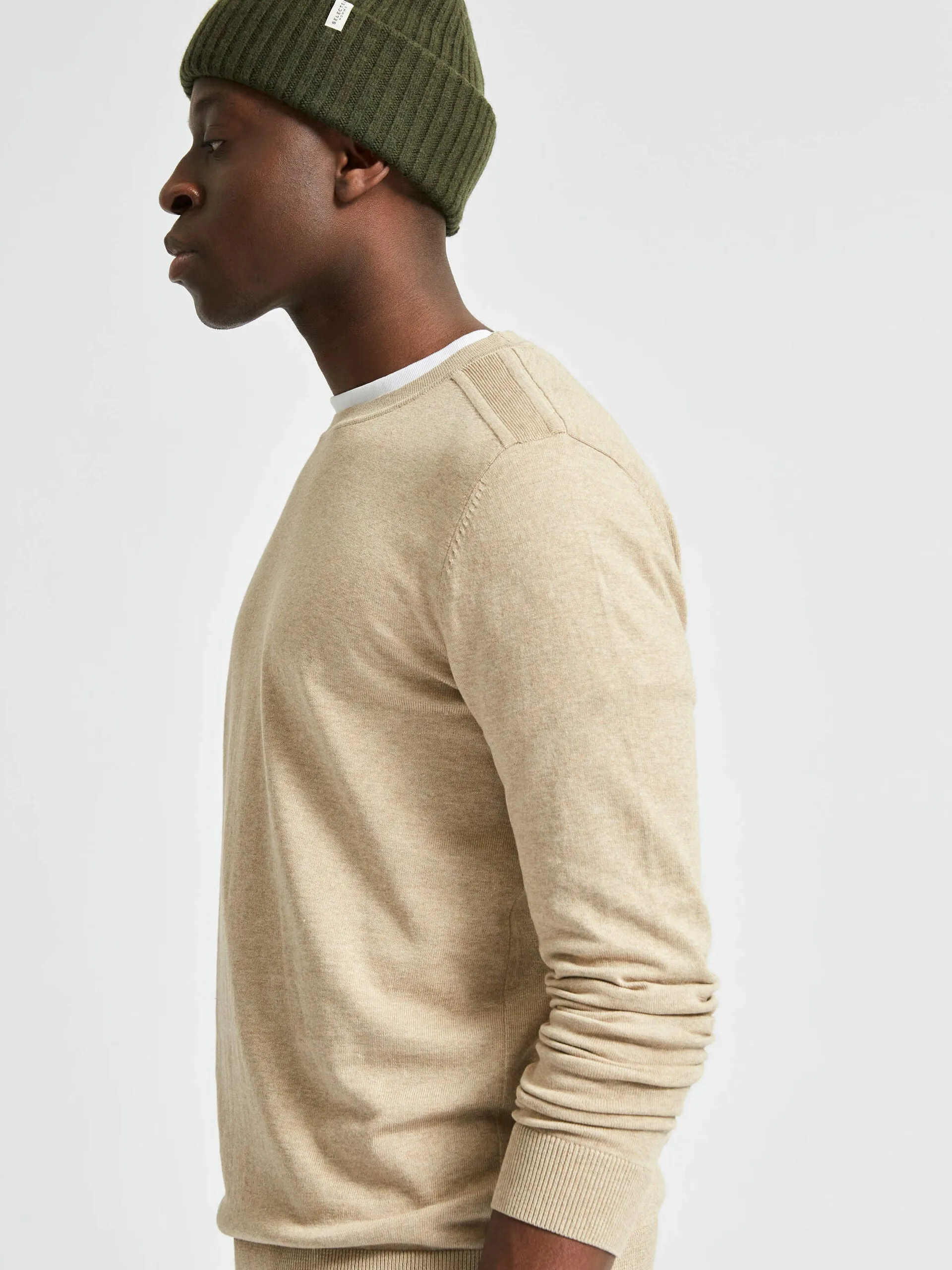 SELECTED | LANGÄRMELIGER PULLOVER | Kelp