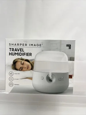 Sharper Image Portable Mini Travel Humidifier Cool Mist, UV light USB or Battery