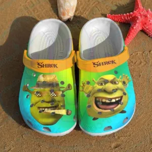 Shrek Face Clog Shoes Funny Custom