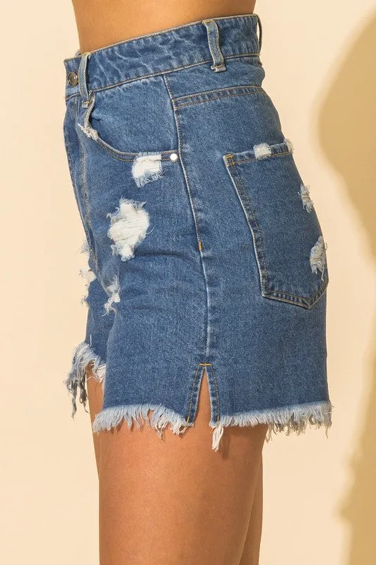 SIDNEY SHORTS (MEDIUM WASH)