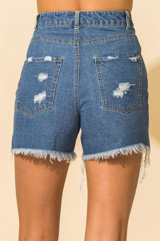 SIDNEY SHORTS (MEDIUM WASH)