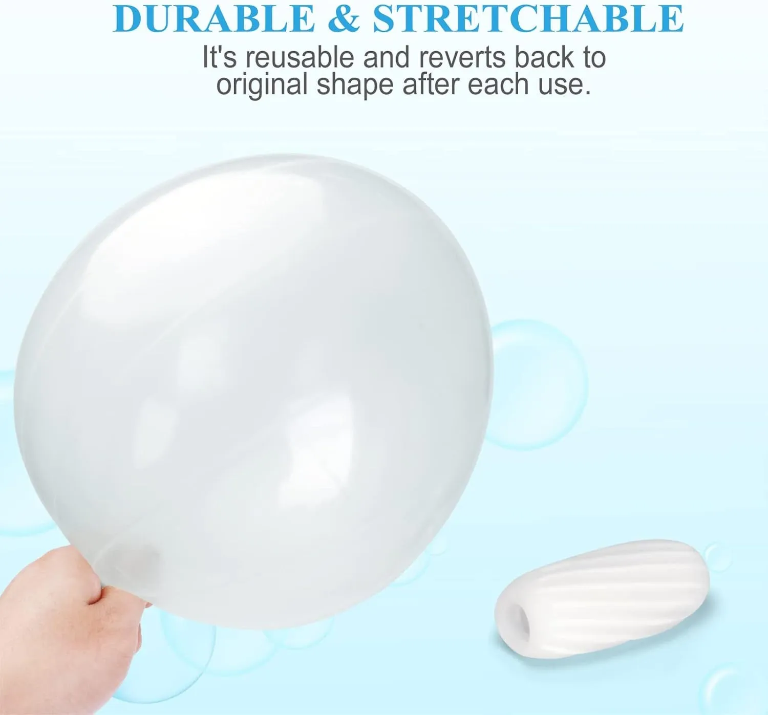 Silicone Elastic Sleeves, Leak Proof, Reusable Accessory for Most Travel Container in Luggage, White, 4 Pack