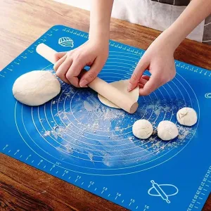 Silicone Non-Stick Atta Kneading & Baking Mat (50x40 cm, Multicolor)