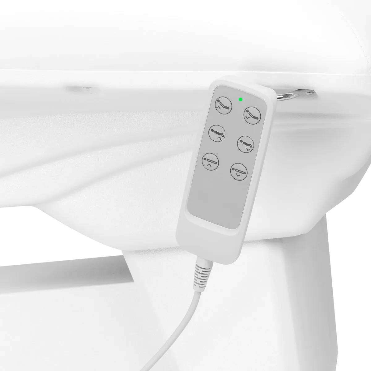 Sillon Cosmetic Chair Electric Basic 3 Actuators Swivel White