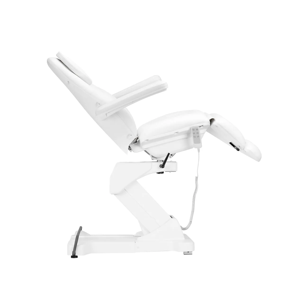 Sillon Cosmetic Chair Electric Basic 3 Actuators Swivel White