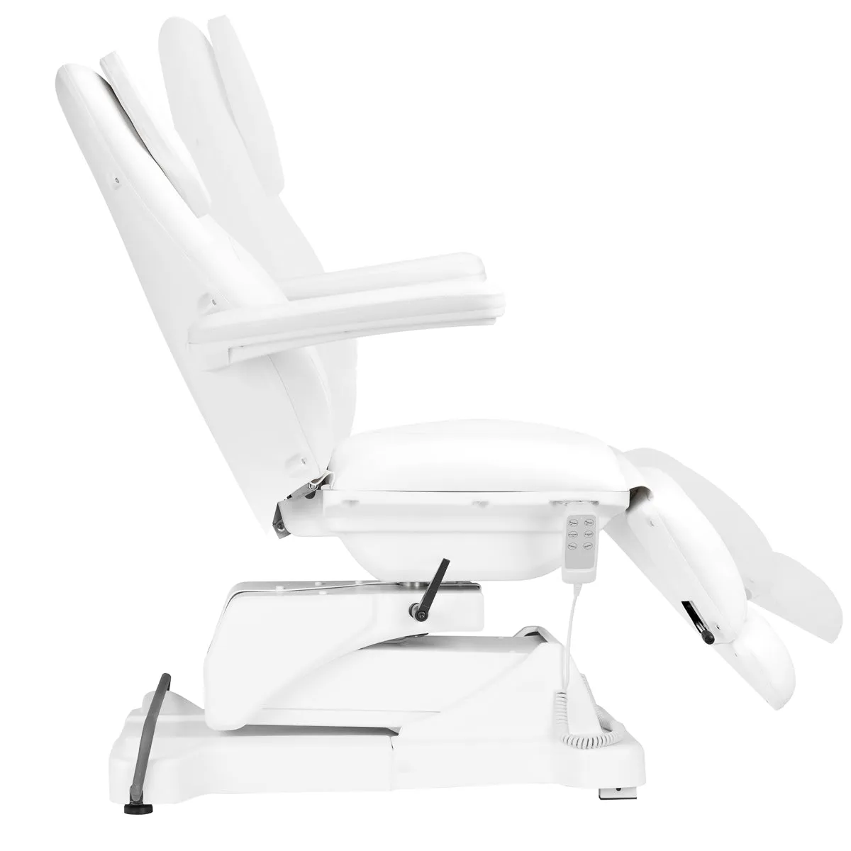 Sillon Cosmetic Chair Electric Basic 3 Actuators Swivel White