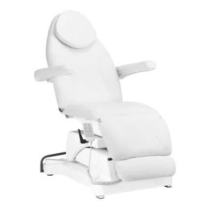 Sillon Cosmetic Chair Electric Basic 3 Actuators Swivel White