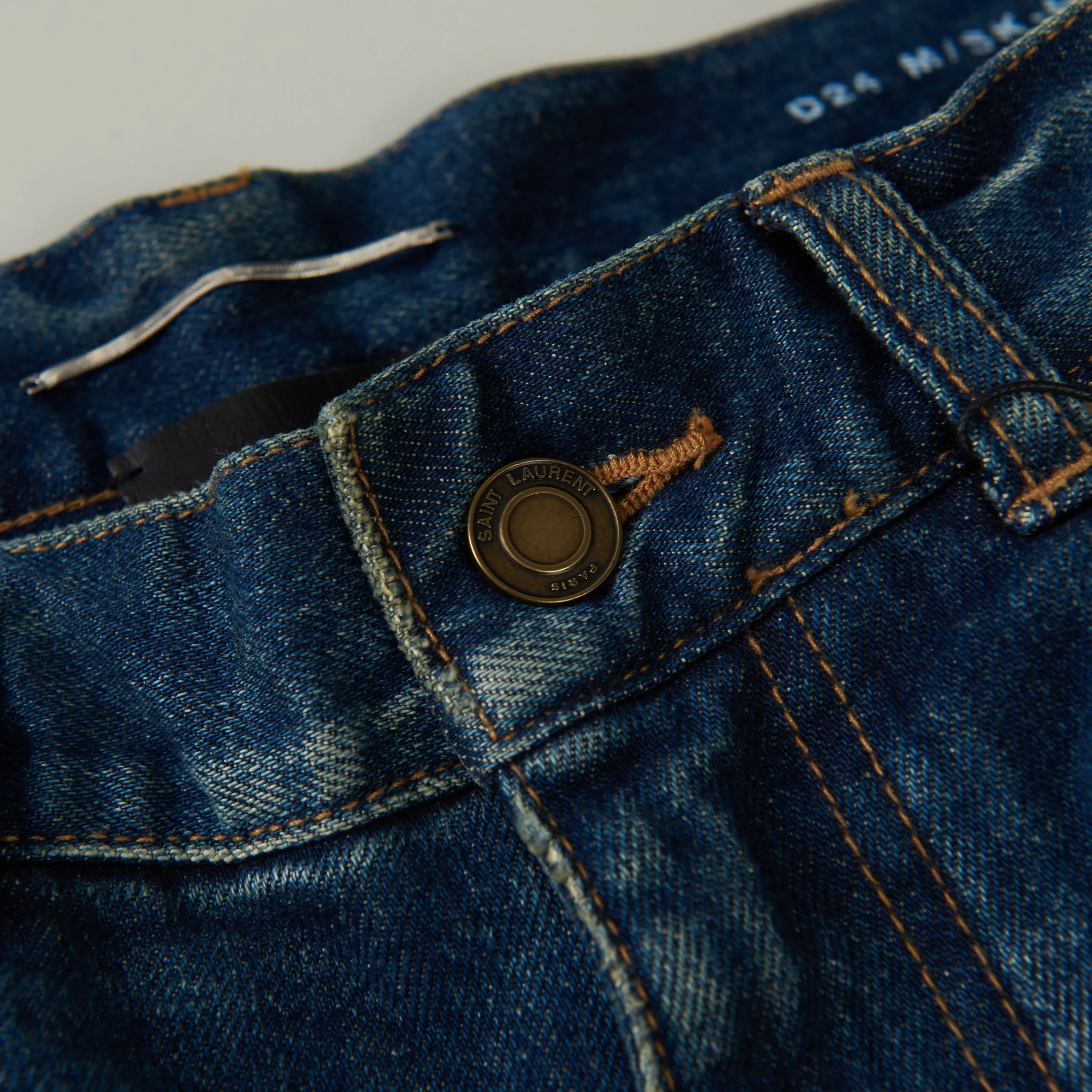 Skinny Jeans - Vintage Blue Denim, Mid Rise, Five Pocket