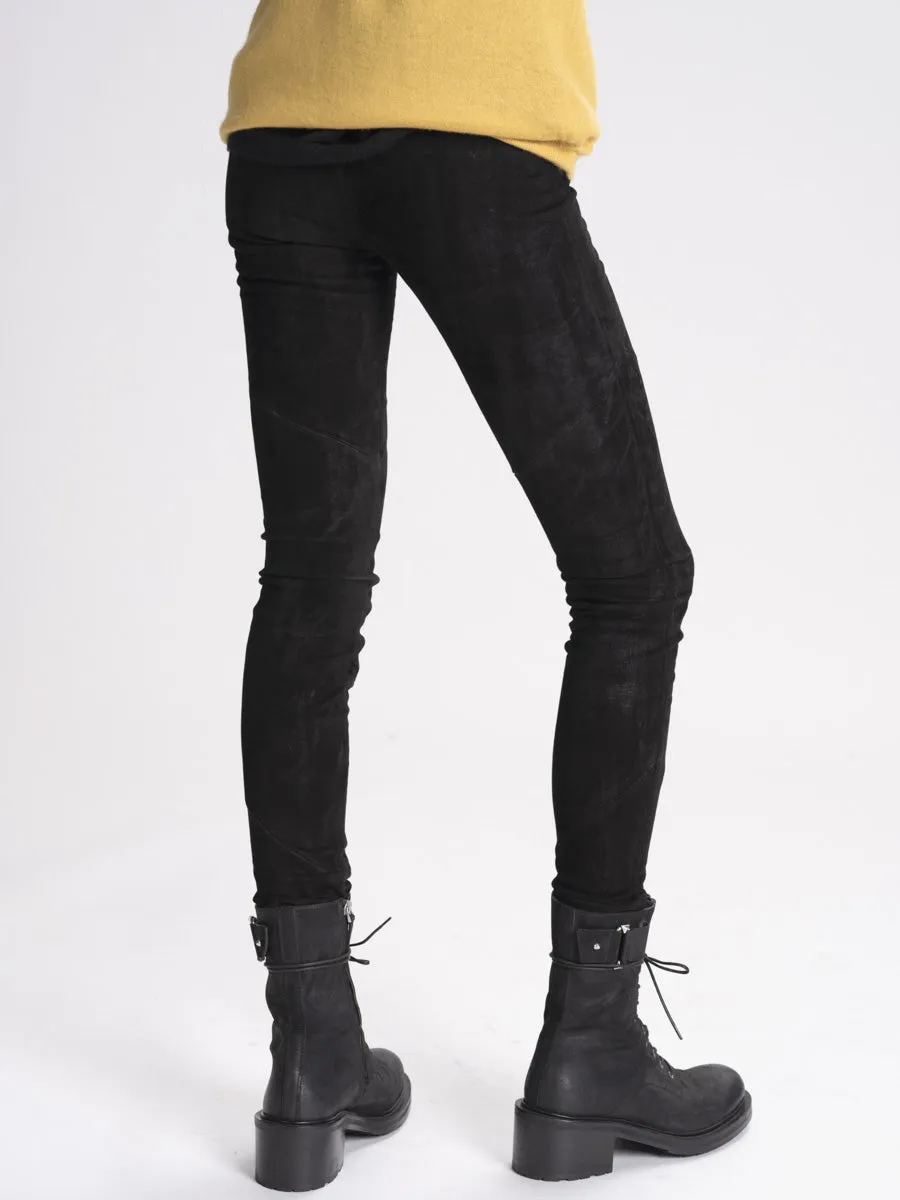 Skinny Stretch Suede Legging