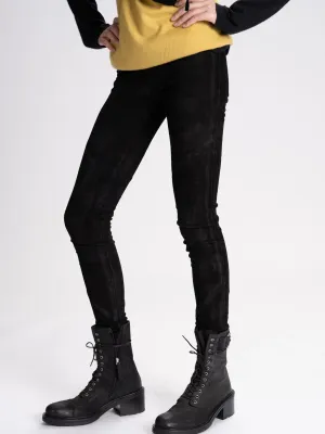 Skinny Stretch Suede Legging