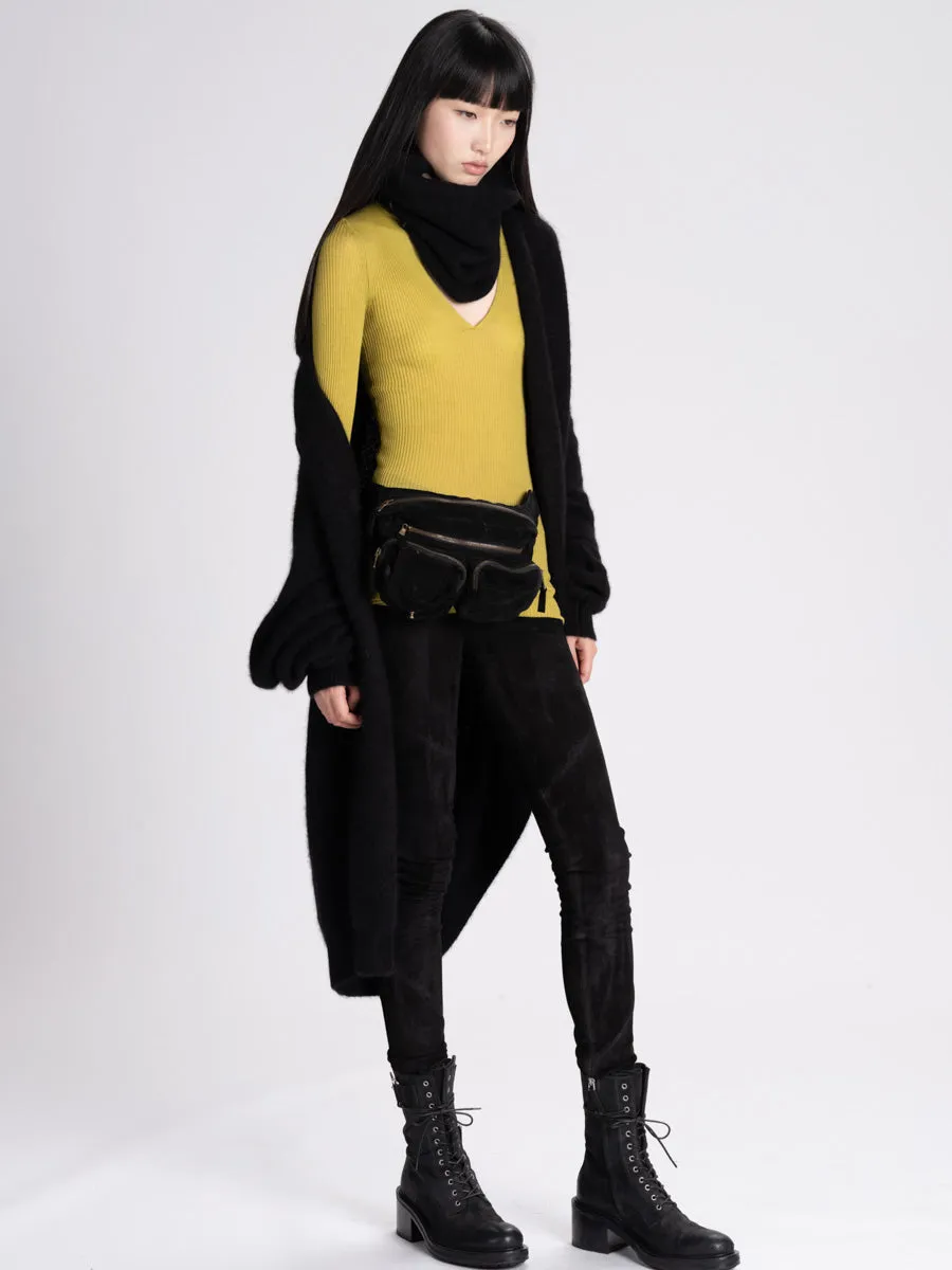 Skinny Stretch Suede Legging