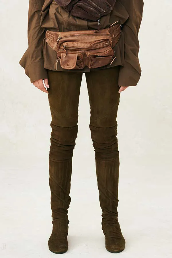 Skinny Stretch Suede Legging