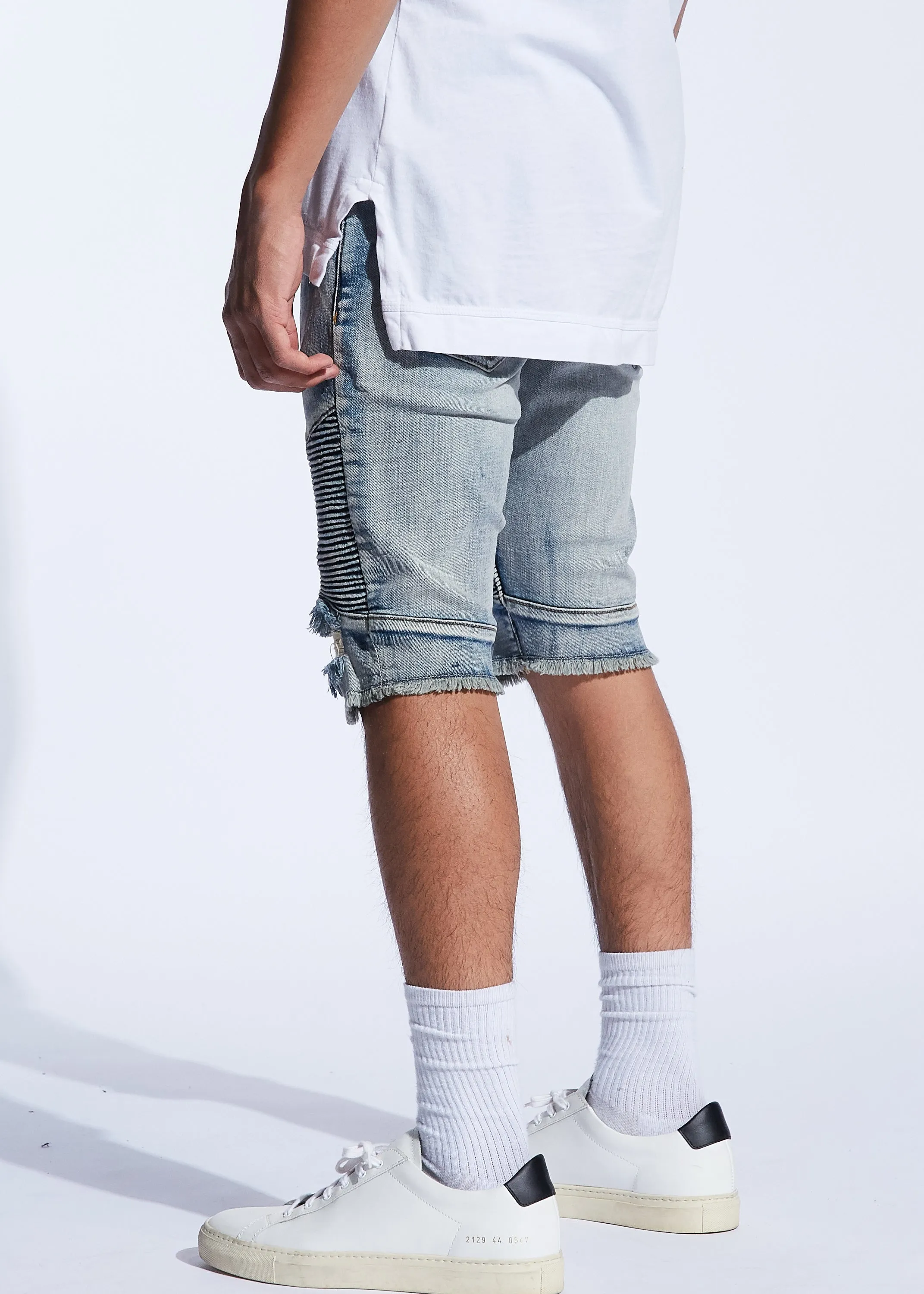 Skywalker Biker Denim Shorts