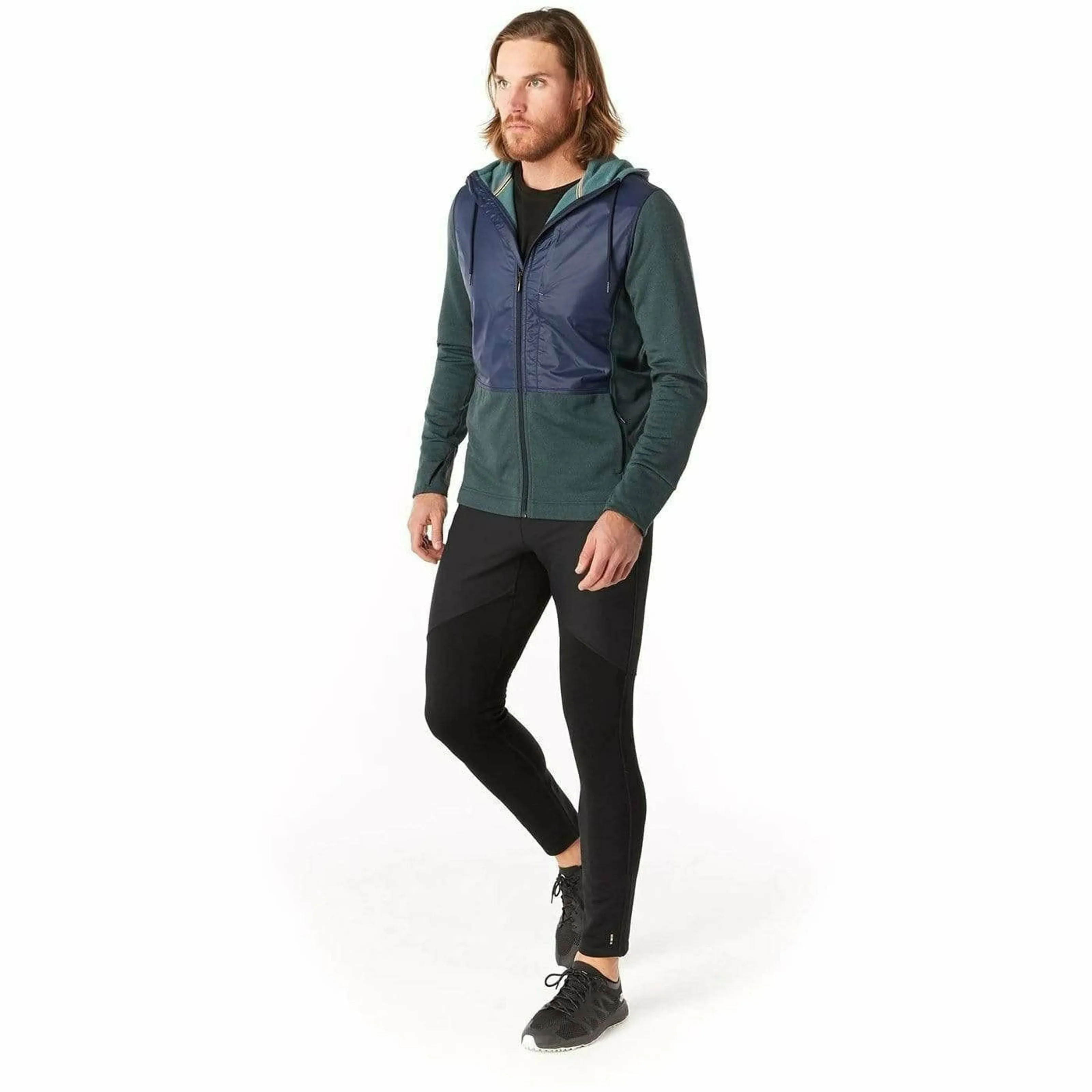 Smartwool Mens Merino Sport Fleece Full-Zip Hybrid Hoodie