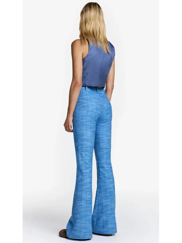Smythe Bootcut Pant in Denim Stripe