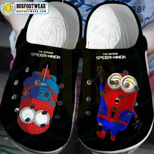 Spider-Man Mixed Minions Clogs Funny Custom
