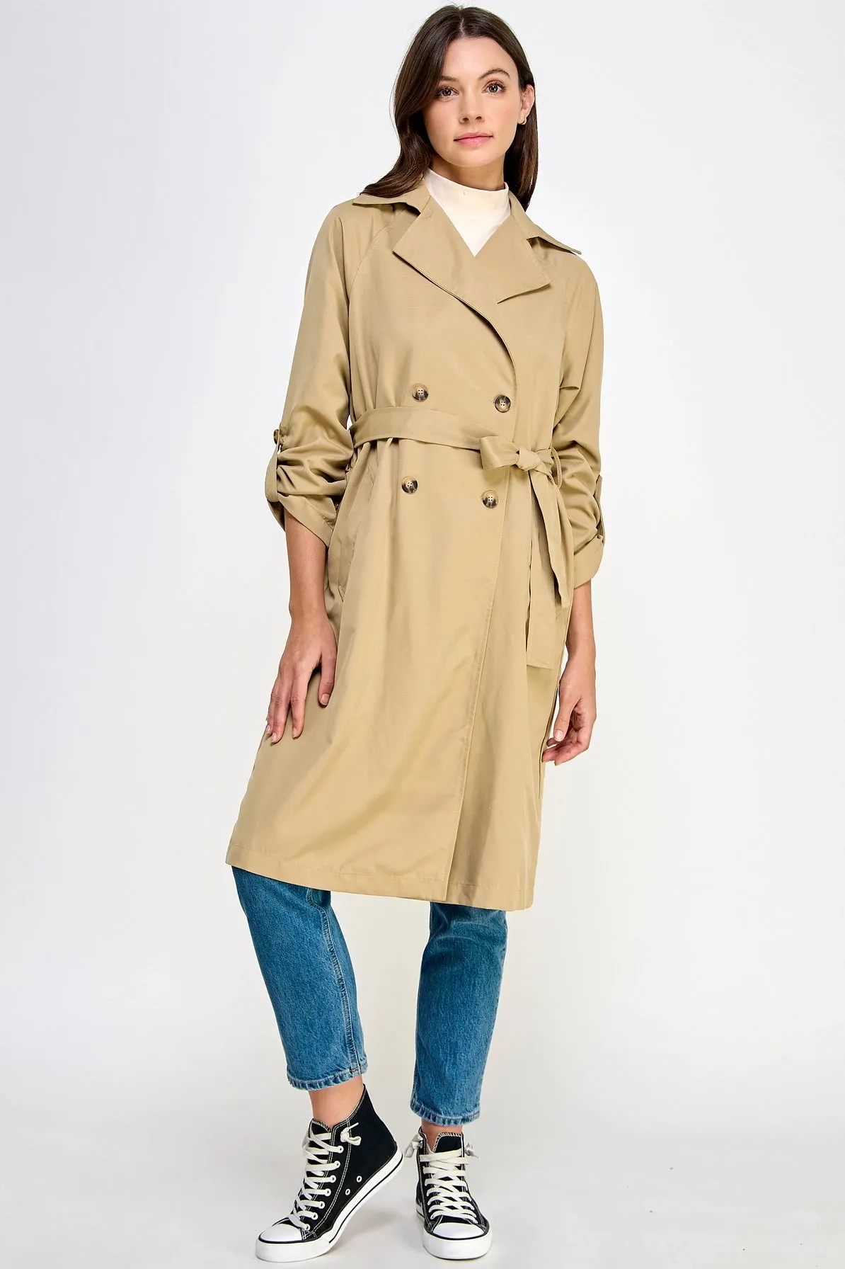 Statement Trench Coat {Khaki}