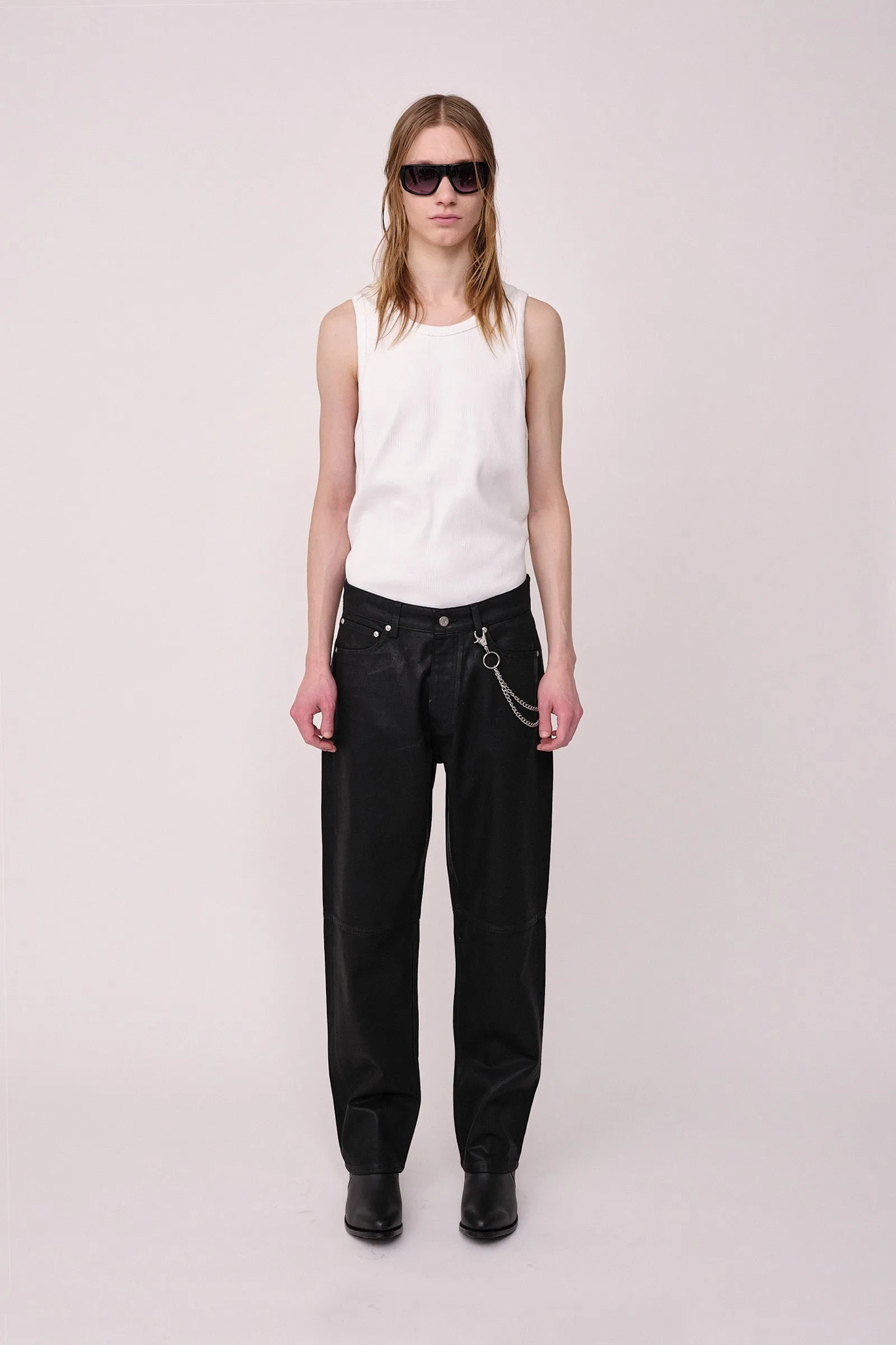 Steve Coated Denim - Black