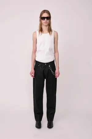 Steve Coated Denim - Black