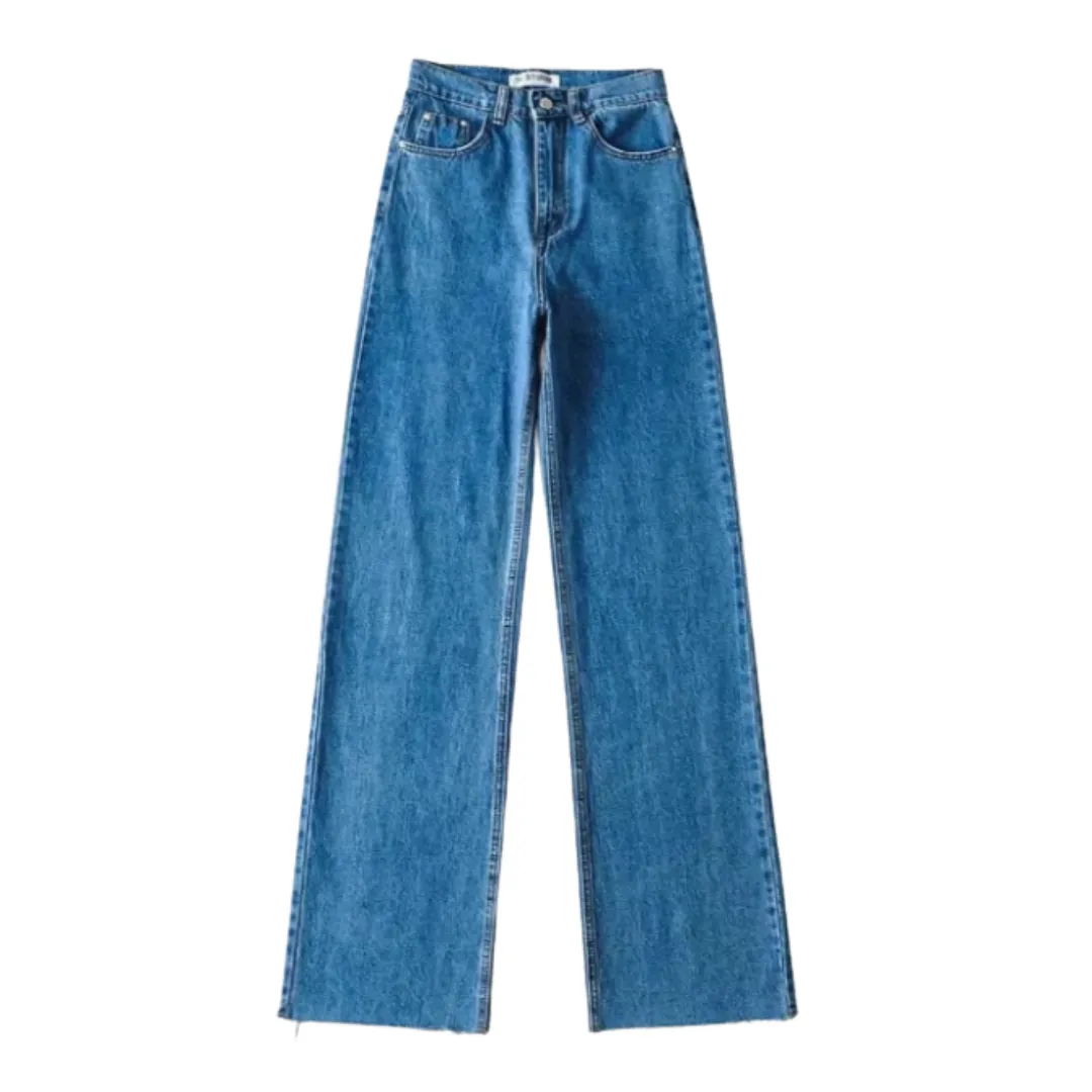 Straight Leg High-Waist Jeans