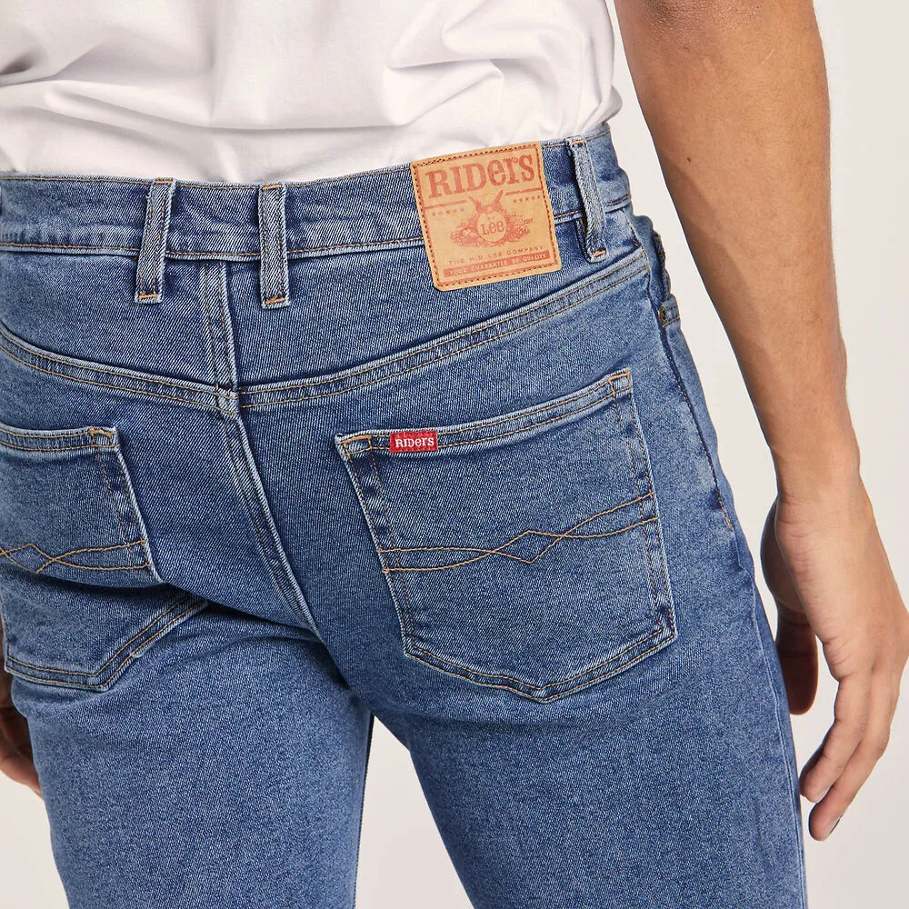 Straight Slim Stonewash Stretch Jean