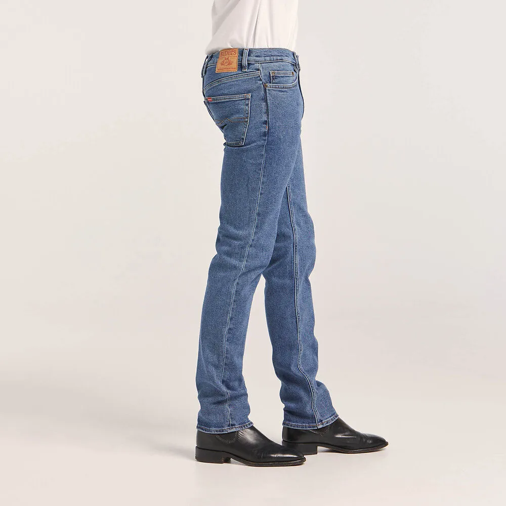 Straight Slim Stonewash Stretch Jean