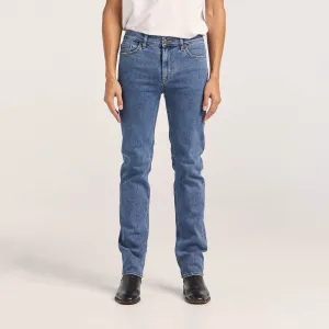 Straight Slim Stonewash Stretch Jean