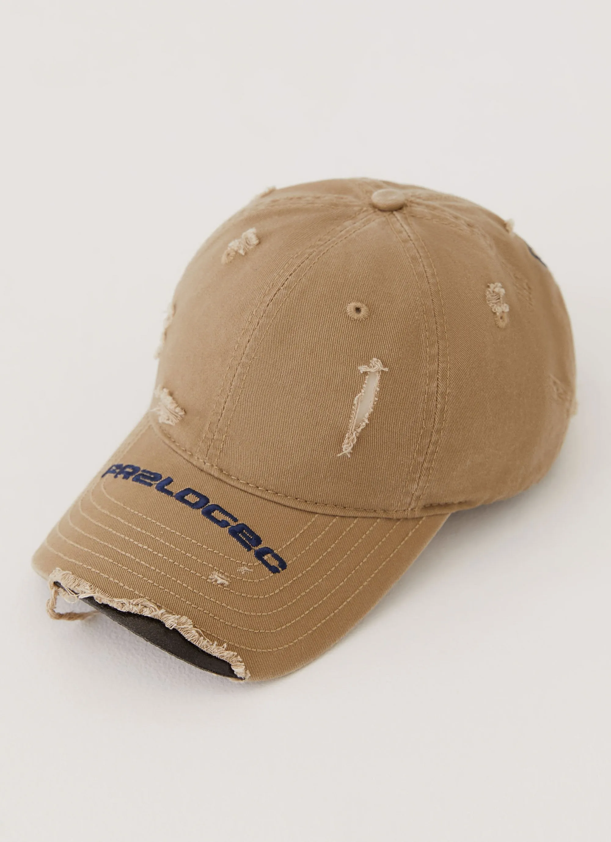 Sucker Frayed Baseball Cap - Smoke
