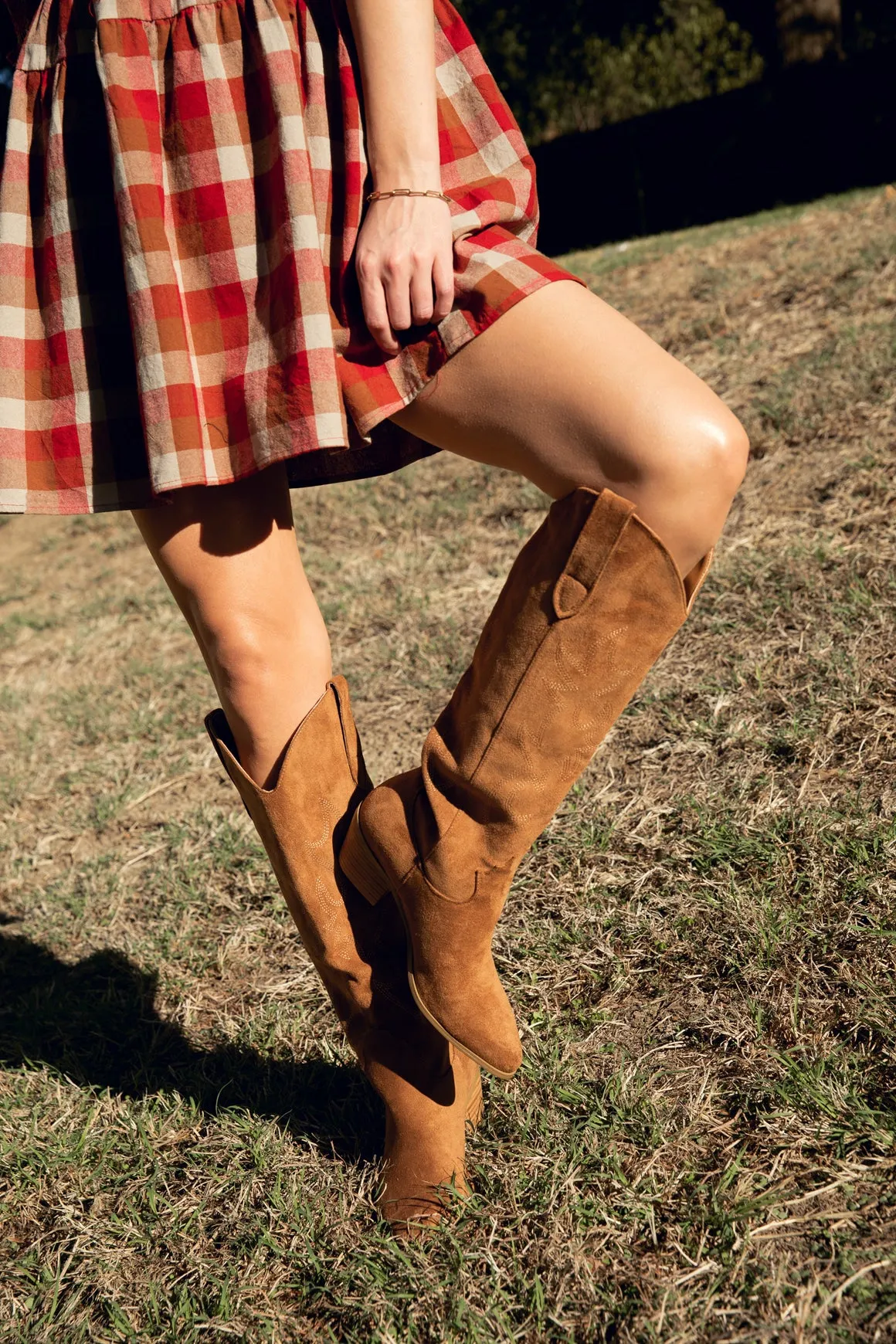 Suede Cowboy Boots