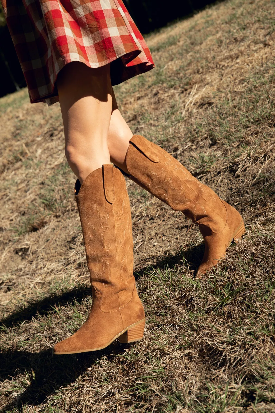 Suede Cowboy Boots