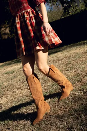 Suede Cowboy Boots