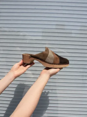 Suede Panel Clogs (10)