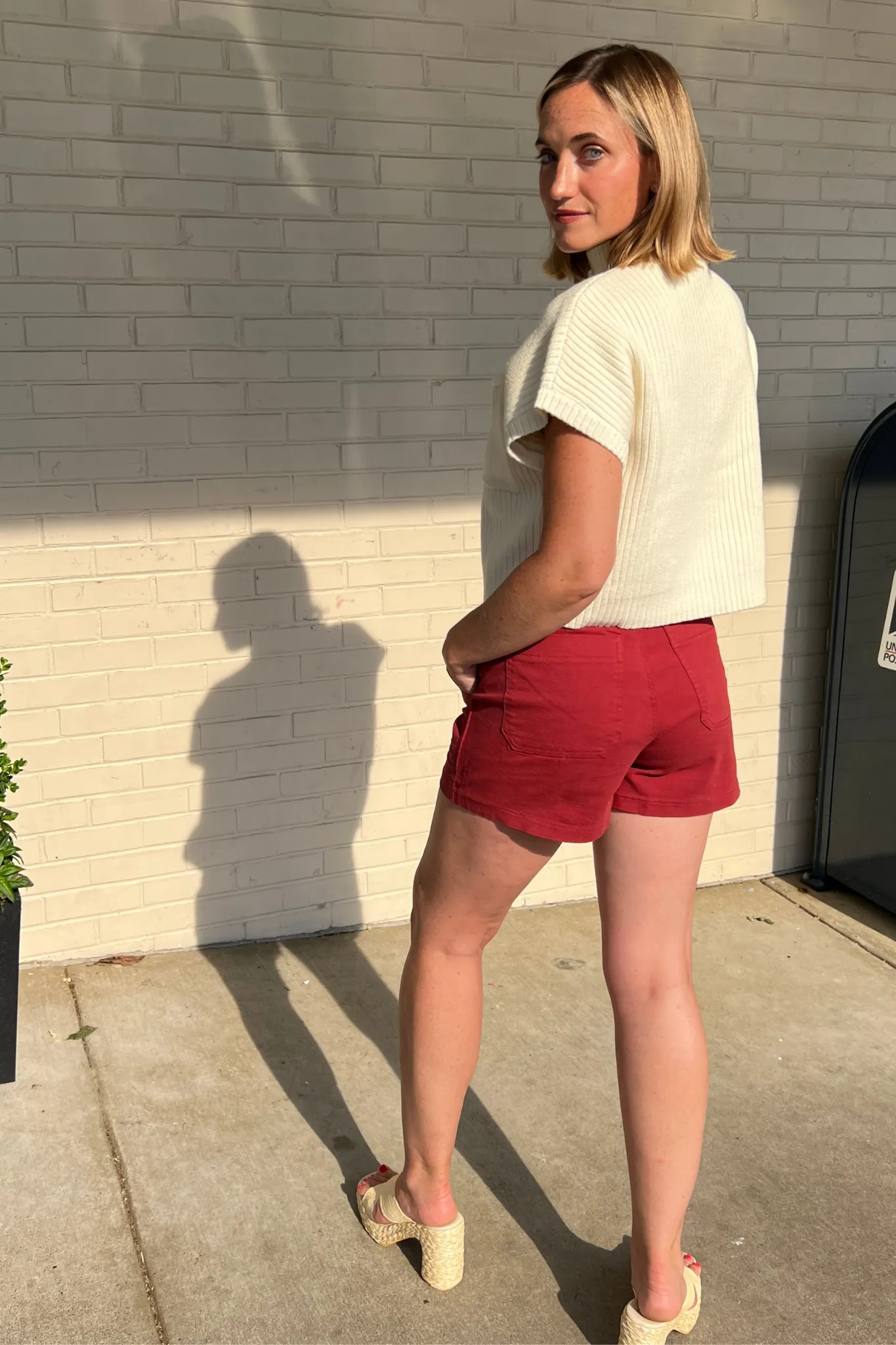 Sunburst High Waist Pocket Shorts