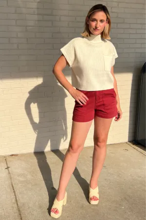 Sunburst High Waist Pocket Shorts