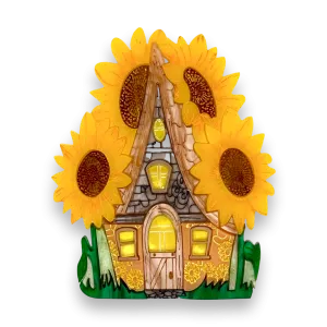 Sunflower cottage 🌻 - brooch