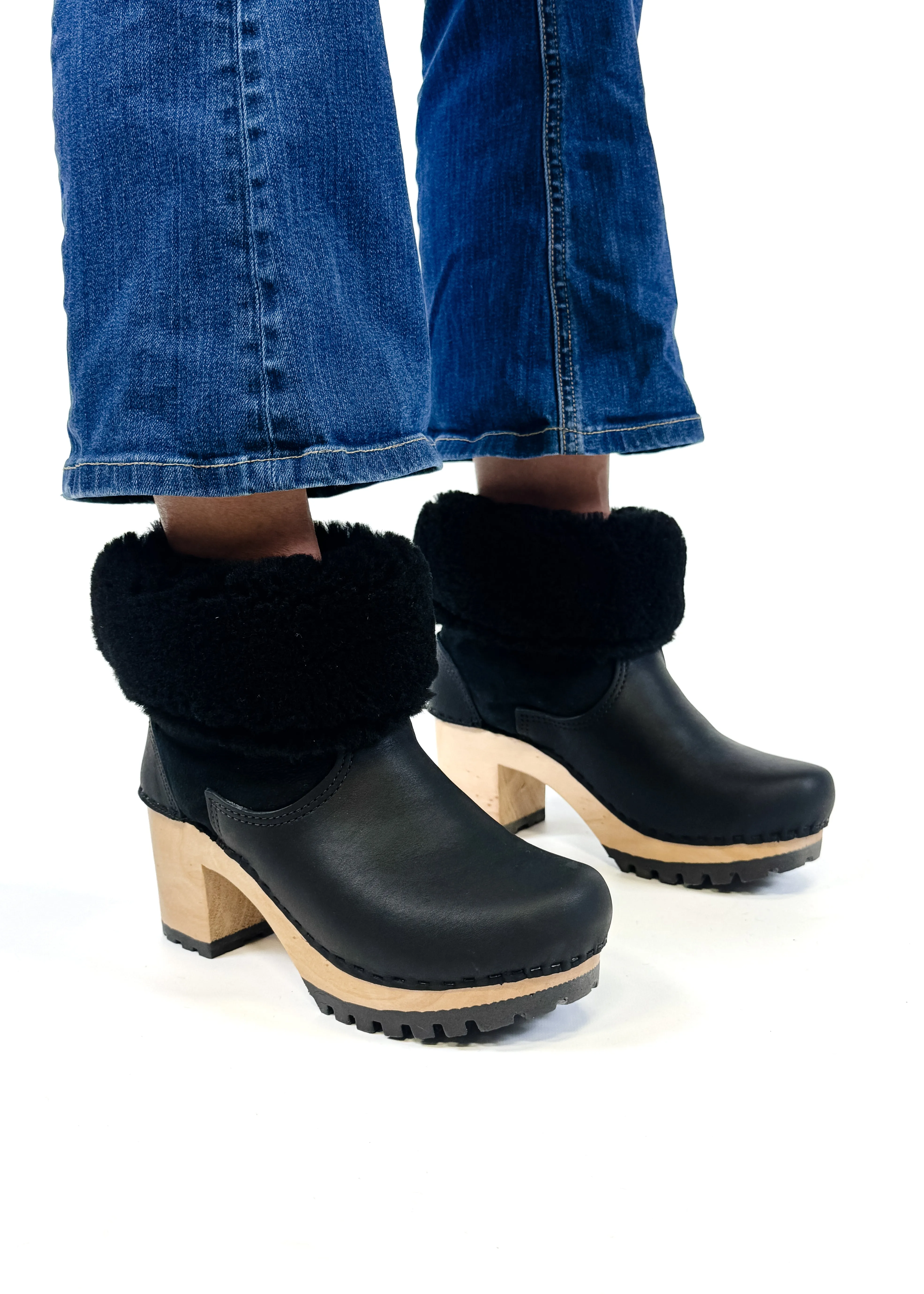 Sven Chunky Clog Booties