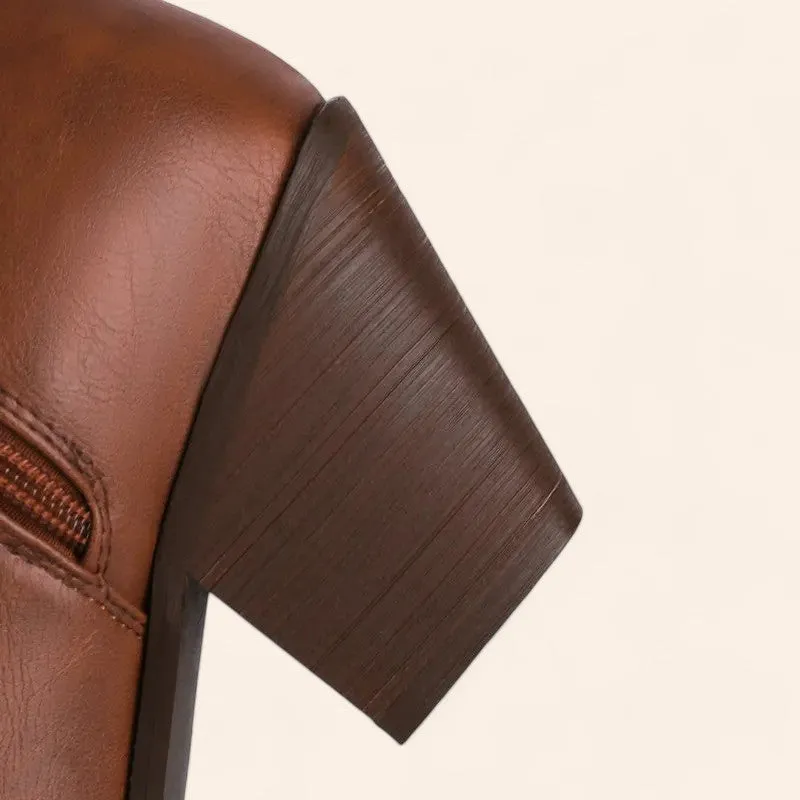 Tall brown cowboy boots - Coffee shade - N°51