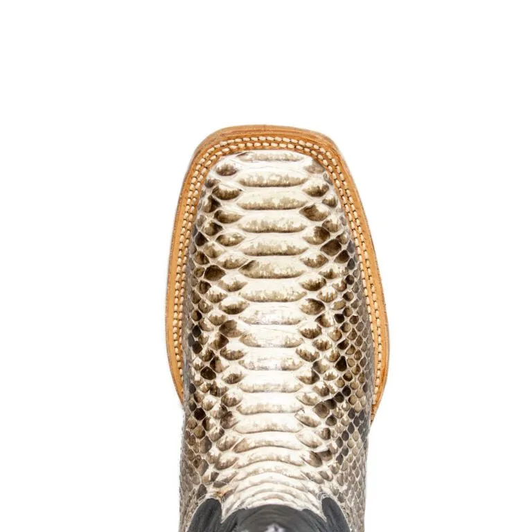 TANNER MARK MEN'S EXOTIC LEATHER Python Natural Cowboy Boots
