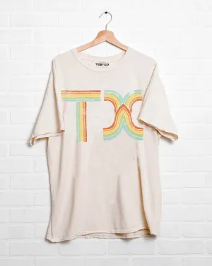 Texas TX Promise Off White Thrifted Tee (FINAL SALE)