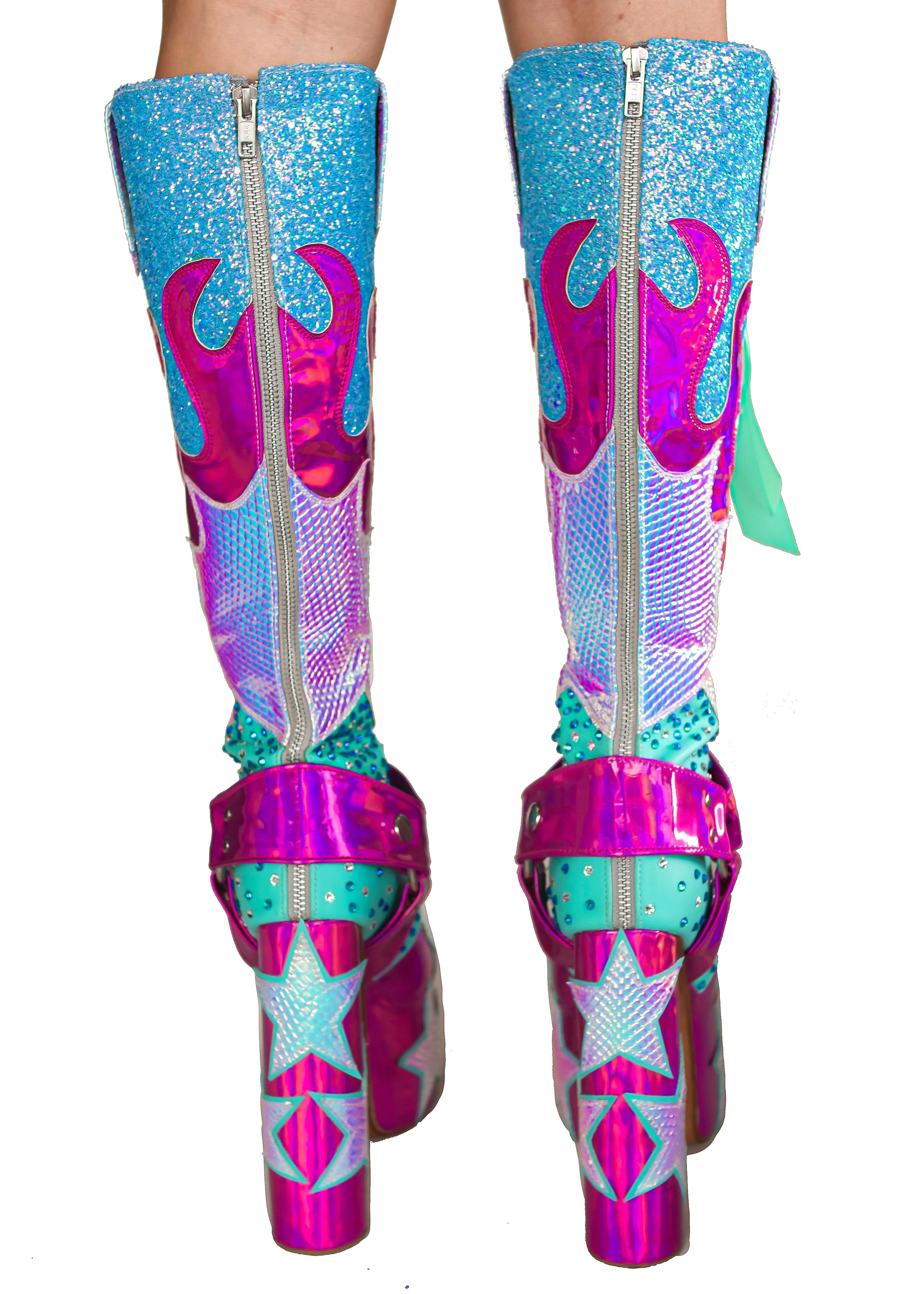 The Cosmic Kidd Platform Cowgirl Boots