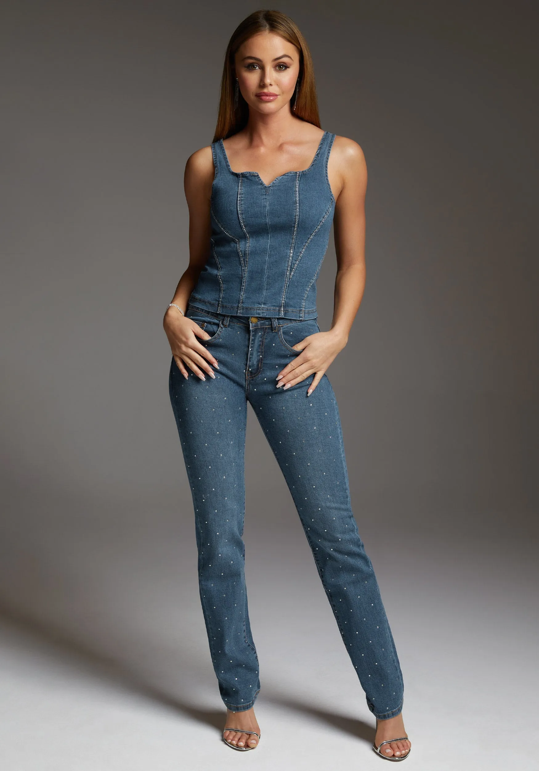 The Embellished Straight Leg