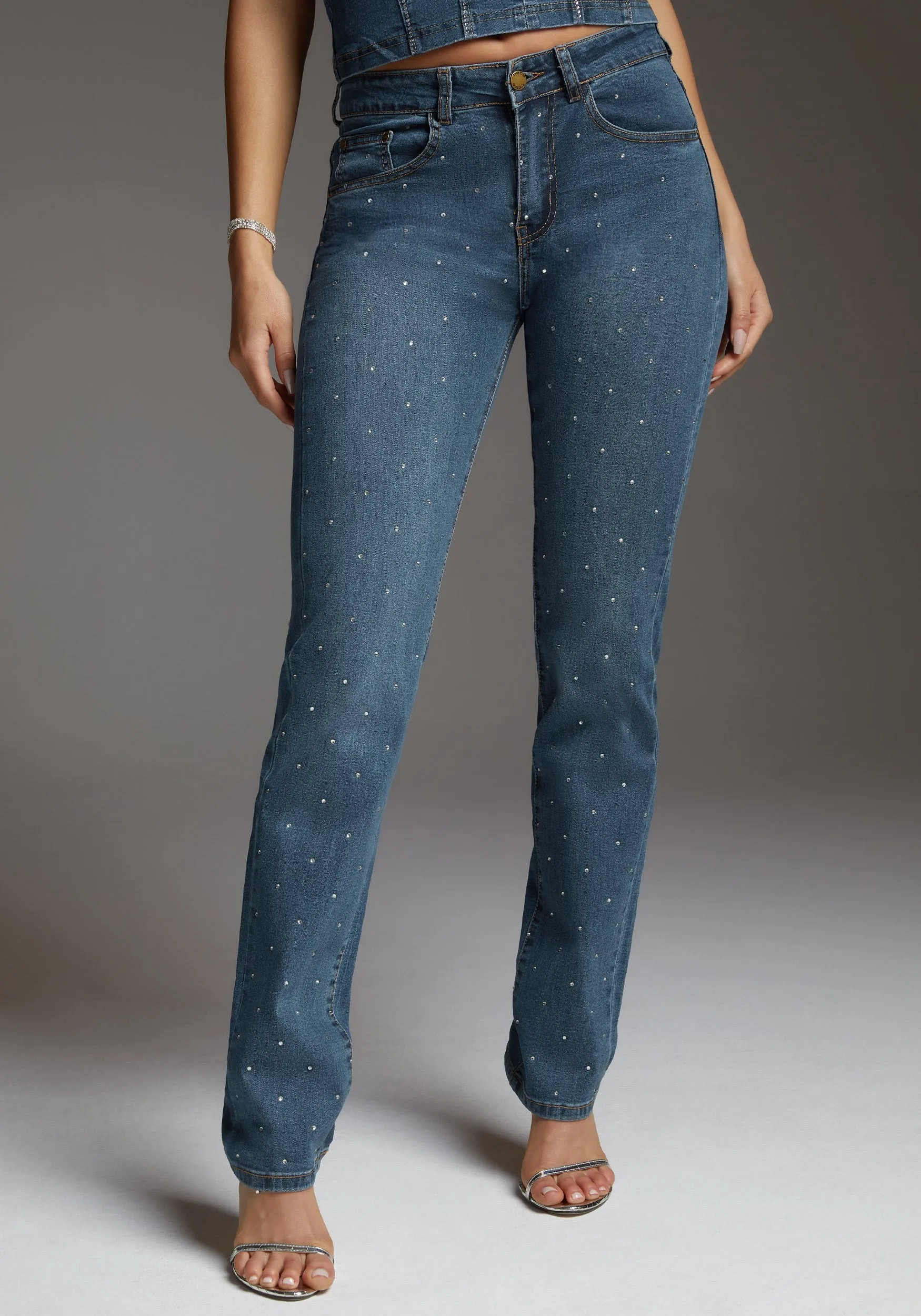 The Embellished Straight Leg