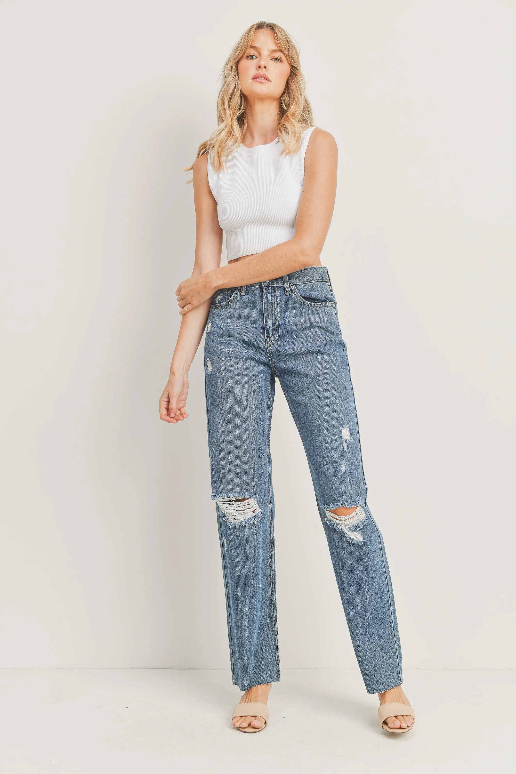 The Maren Ribcage Straight Leg Jeans
