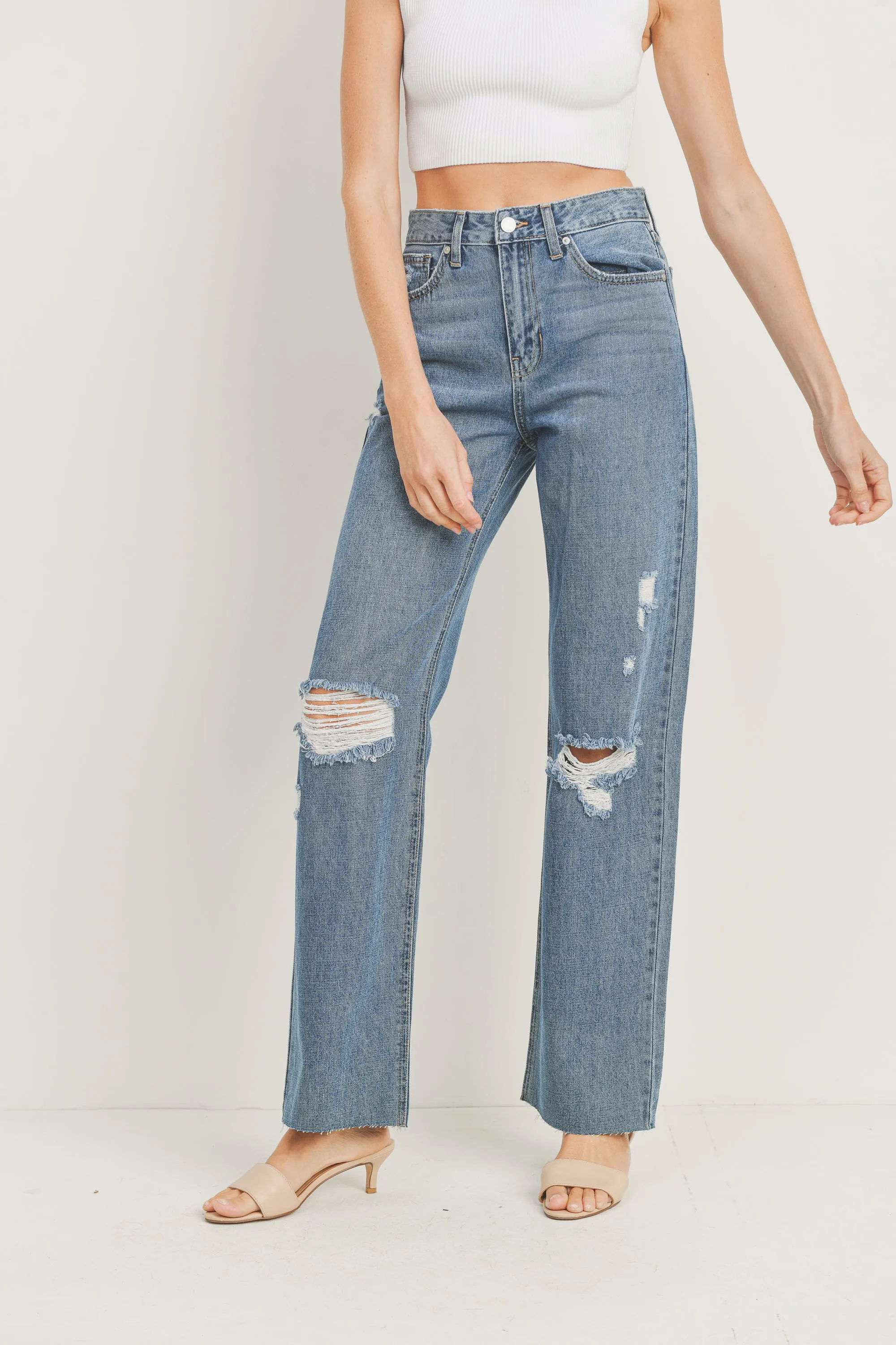 The Maren Ribcage Straight Leg Jeans